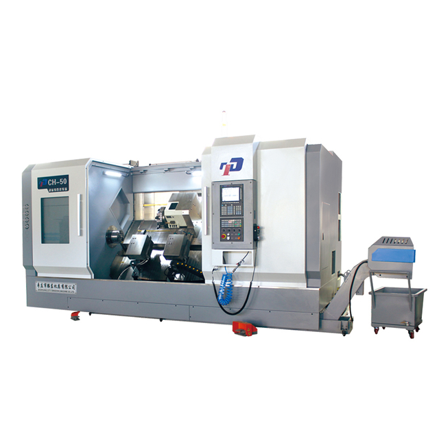 CH50 مخرطة CNC مع سرير مائل